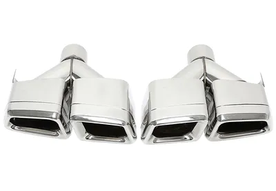 Tubo de acero inoxidable universal para soldadura en "Tubo Y de doble diseño" en cromo / brillo Mercedes Benz