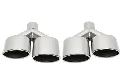 Universal doble tubo de escape de acero inoxidable universell
