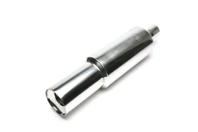 Silencioso trasero deportivo de acero inoxidable universal 112 / 60mm redondo