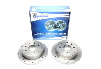 Juego de disco de freno deportivo eje trasero perforado + ranurado Daewoo