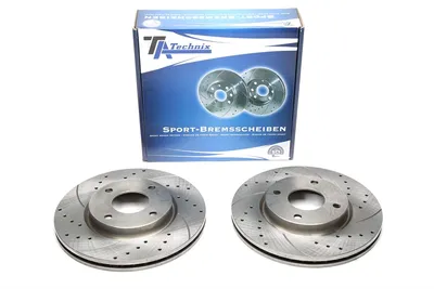 Disco de freno deportivo fijado eje delantero perforado + ranurado + ventilación interna Nissan