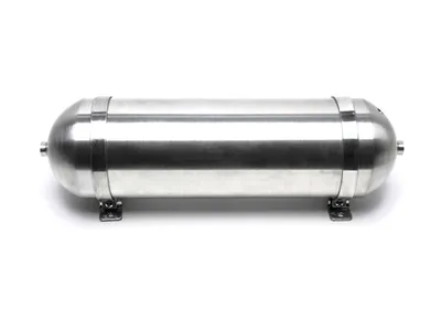 Depósito de aire sin soldadura 11 litros / tanque de aire aluminio cepillado anodizado