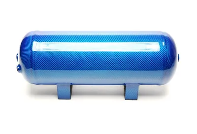 Tanque de aire 11,5 litros / tanque de aire azul con chapa de carbono genuino