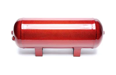 Tanque de aire 11,5 litros / tanque de aire rojo con chapa de carbono genuino