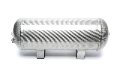 Tanque de aire de 11,5 litros / tanque de aire de plata con chapa de carbono real