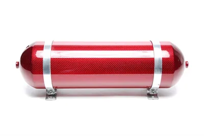 Tanque de aire sin soldadura 11 litros / tanque de aire rojo con chapa de carbono genuino