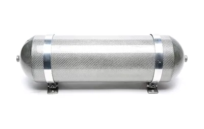 Tanque de aire sin soldadura 11 litros / tanque de aire de plata con chapa de carbono genuino