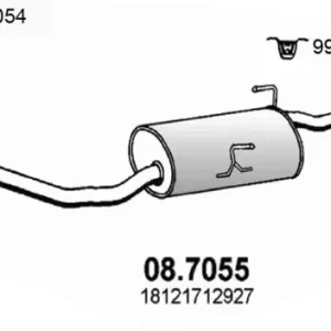 Silenciador posterior 316