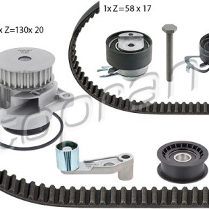 Bomba de agua + kit correa distribución 112971002, 036121008LS,