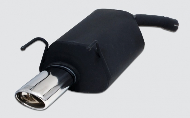 Escape deportivo OPEL Vectra C HB & SD sin entalladura en el parachoques sin Ausschnitt en StoBsstange 1,6 16V 74kW