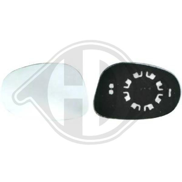 Cristal de espejo, retrovisor exterior BS51-17K740-BA