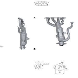 Catalizador TOYOTA C-HR 1.8i – 171410T160