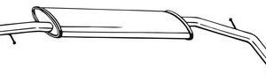 Silenciador trasero 1717JY-