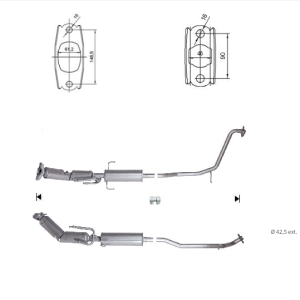 Catalizador TOYOTA/1741037300