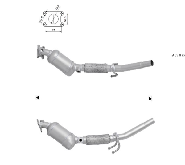 Catalizador> 1S0253053BX, 1S0253053X,