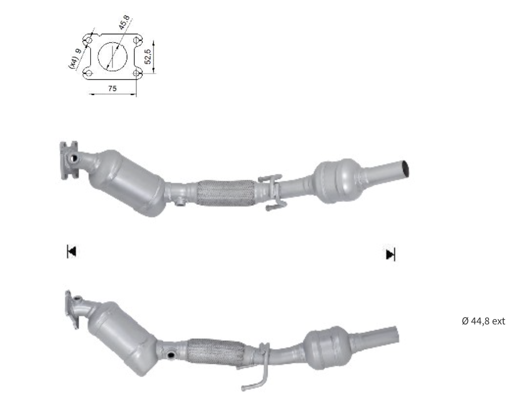 Catalizador SEAT MII, 1S0254500GX