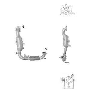 Catalizador FORD B-MAX 1.0i