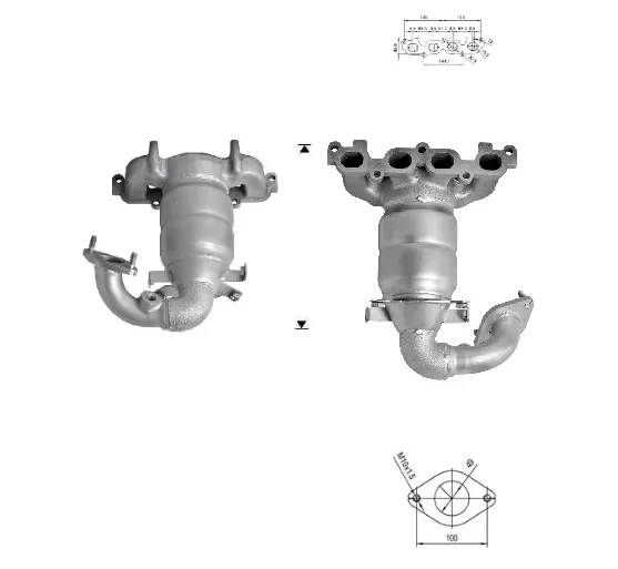 Catalizador FORD FIESTA 1.4i 16V