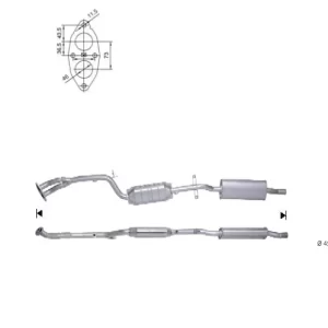 Catalizador BMW 316i, 318i