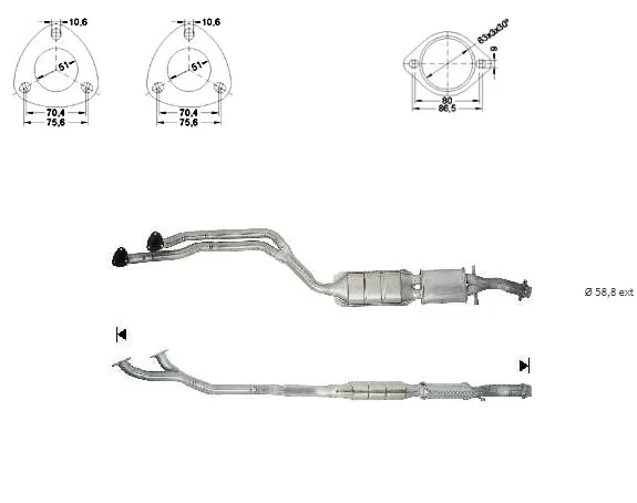 Catalizador BMW 320i ,323i