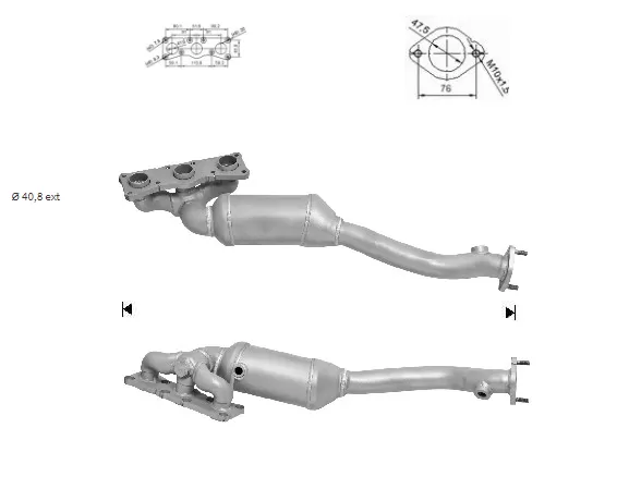 Catalizador BMW 530i 3.0i V6