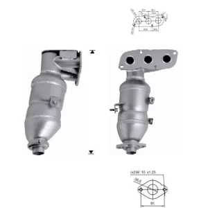 Catalizador CITROEN C1 1.0i