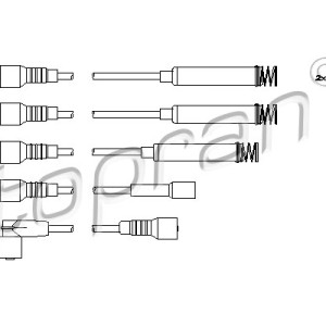 Juego de cables de encendido 202519001, 1612537
