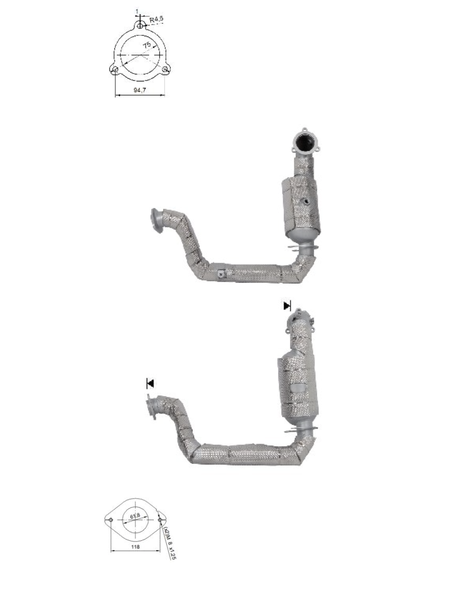 Catalizador MERCEDES 2474904800