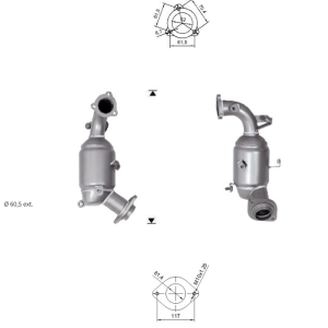 Catalizador TOYOTA RAV 4 2.2TD, 2505126100