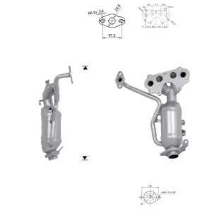 Catalizador OYOTA YARIS 1.5i VVTI