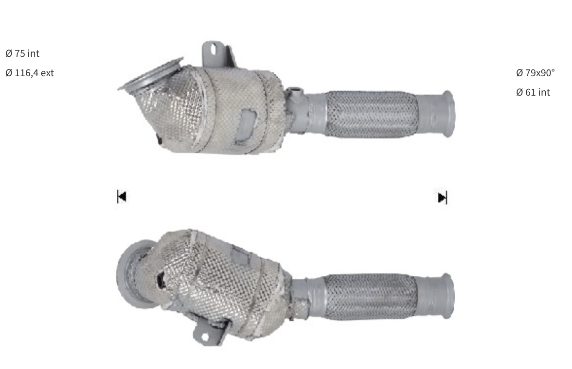 Catalizador FORD FIESTA, 2544396