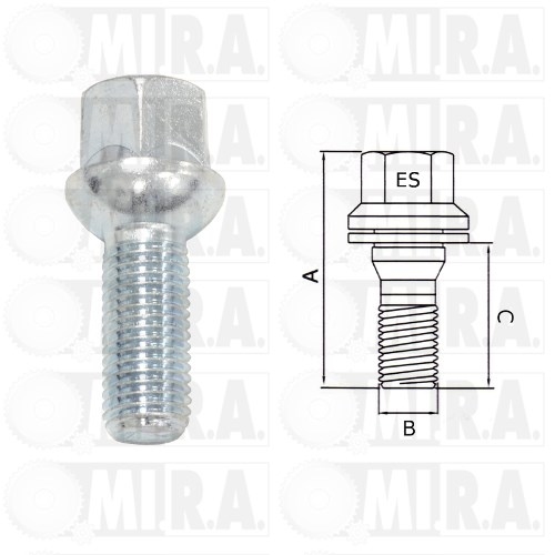 COLONNETTA RUOTA MERCEDES/VW 110 401 01 70