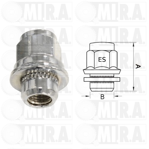 DADO RUOTA MITSUBISHI PAJERO/L300 – TOYOTA YARIS/IQ 5405.82