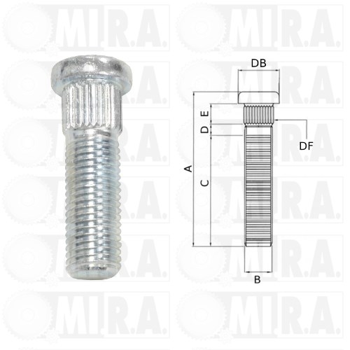 COL.TTA A PIANTAGGIO FORD FIESTA/FOCUS KA 12X1,5X42 1 359 311