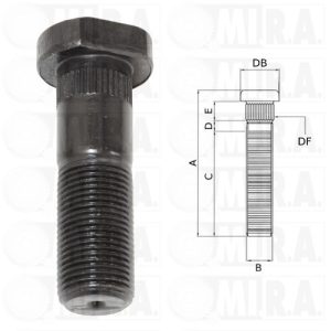 COLONNETTA RUOTA IVECO DAILY III/VI/V (99>) M18X1.5X58 0 0716 8257