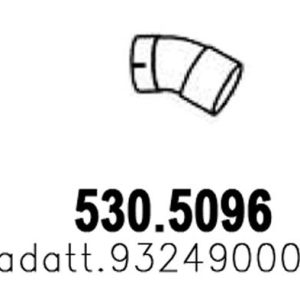 Tubo de escape 9324900023