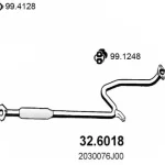 silenciador del medio NISSAN