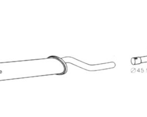 Silenciador trasero 46519640-