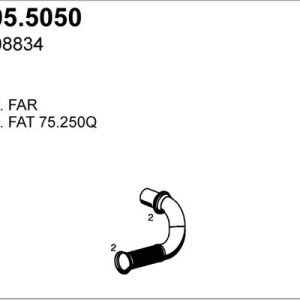Tubo de escape central 1608834