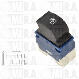 PULSANTE ALZAVETRO FIAT DOBLO II – LANCIA MUSA (5 PIN) 735417034