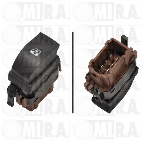 PULSANTE ALZAVETRO OPEL/RENAULT MOVANO/MASTER II (6 PIN) 82 00 057 321