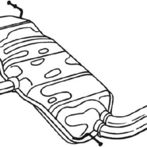 Silenciador trasero 5P0253609B-