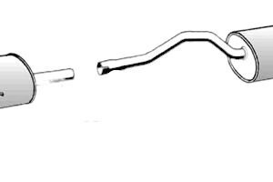 Silenciador trasero 6025304101-6025310950-6025315358-