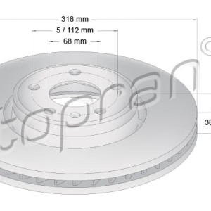 Disco de freno 631152001, 8W0615301AA,