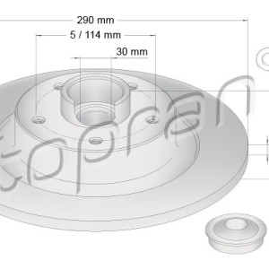 Disco de freno 631169001, 432029176R,