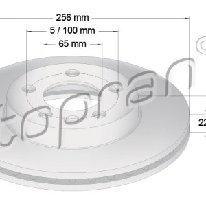 Disco de freno 631175001, 2Q0615301G,