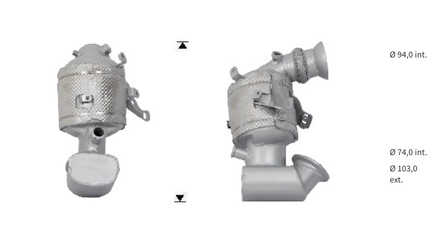 Catalizador MERCEDES 6541406804 