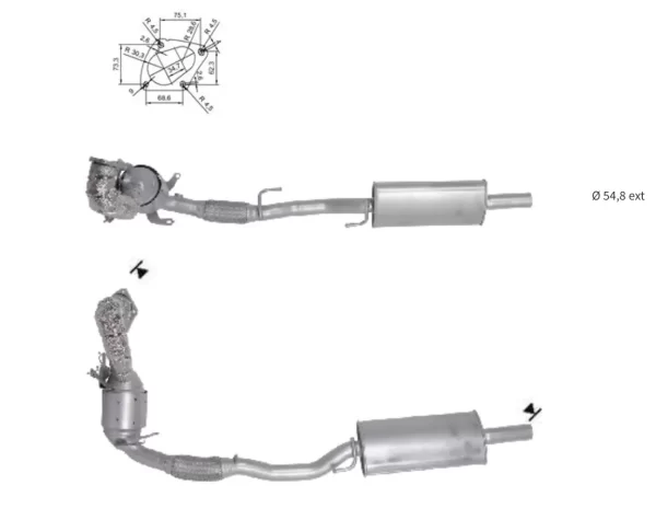 Catalizador AUDI A1 1.4i TFSI