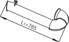 Tubo de escape, trasero 1690172