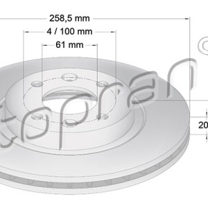 Disco de freno 700180001, 8201464598
